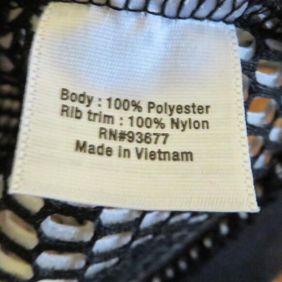 a.n.a Woman Black and White Mesh Zip Front Jacket - Picture 9 of 10